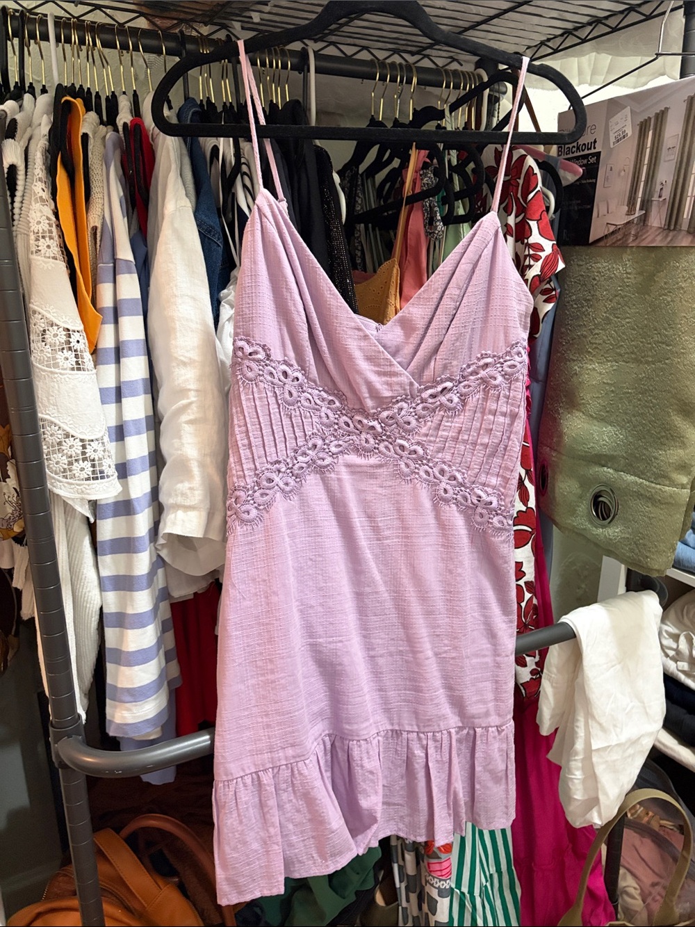 City Studio Lavender Spaghetti Strap Dress